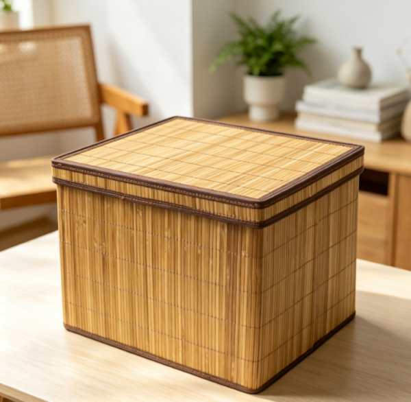 Bamboo Storage Organization Box with Lid