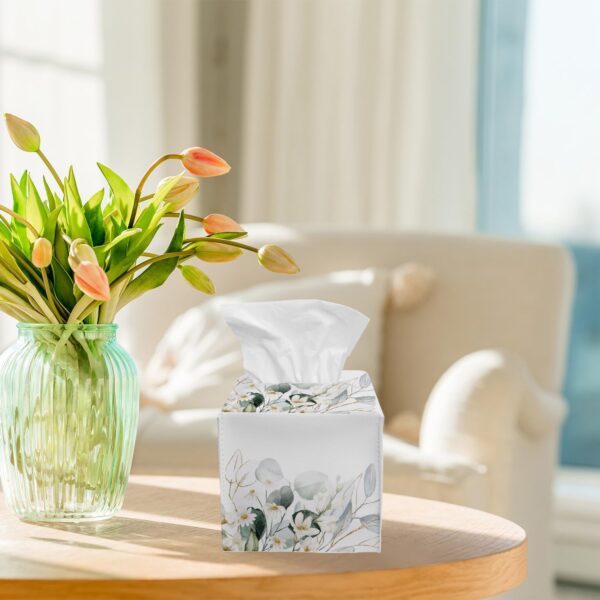Botanical Leaf Tissue Box Cover